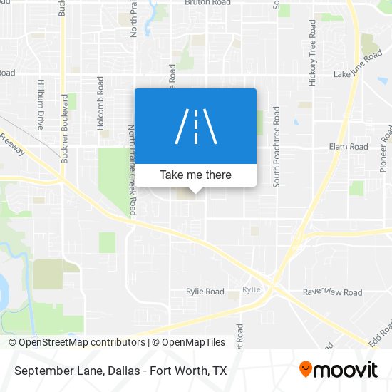 Mapa de September Lane