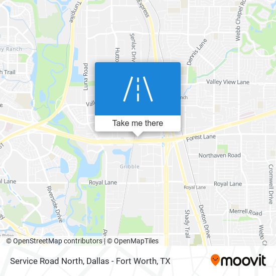 Mapa de Service Road North