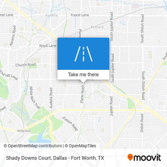 Shady Downs Court map
