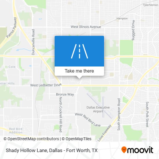 Shady Hollow Lane map