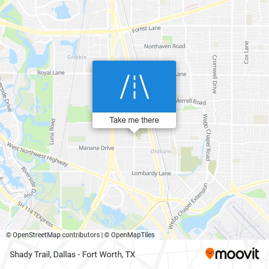 Shady Trail map