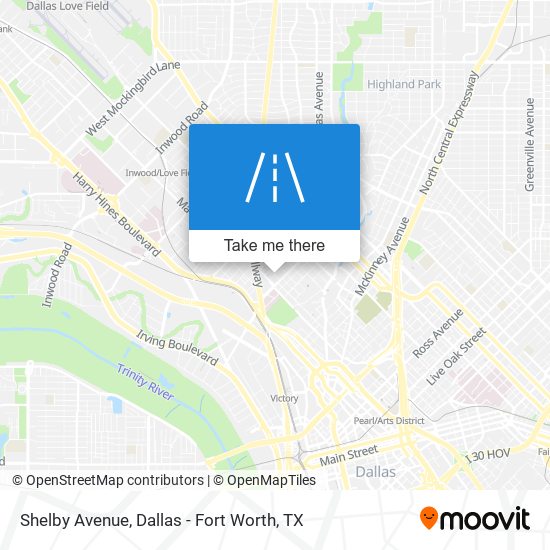 Shelby Avenue map