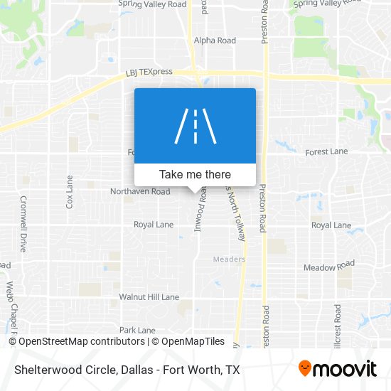 Shelterwood Circle map