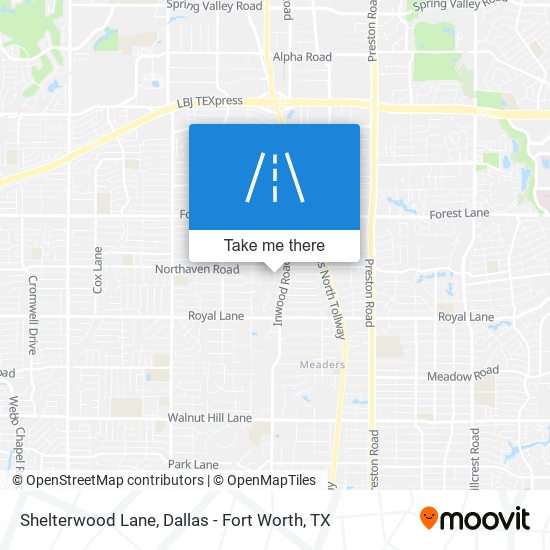 Mapa de Shelterwood Lane