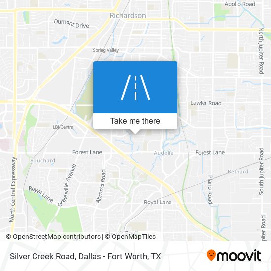 Silver Creek Road map
