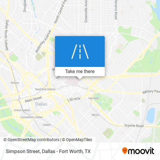 Mapa de Simpson Street