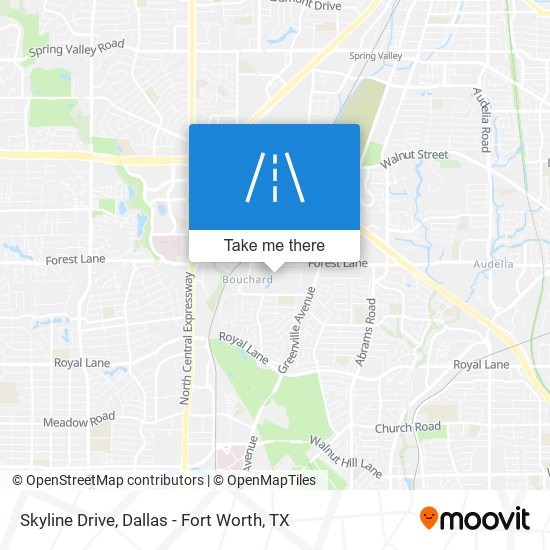 Mapa de Skyline Drive