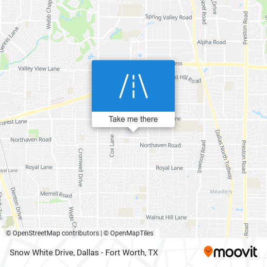 Snow White Drive map