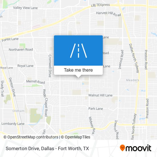 Somerton Drive map