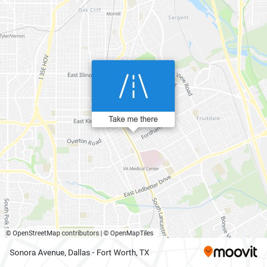 Sonora Avenue map