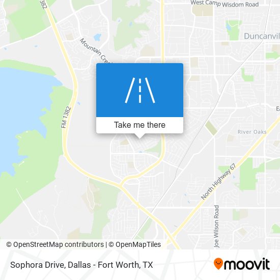 Sophora Drive map