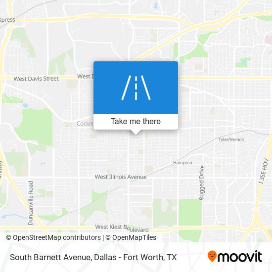 South Barnett Avenue map