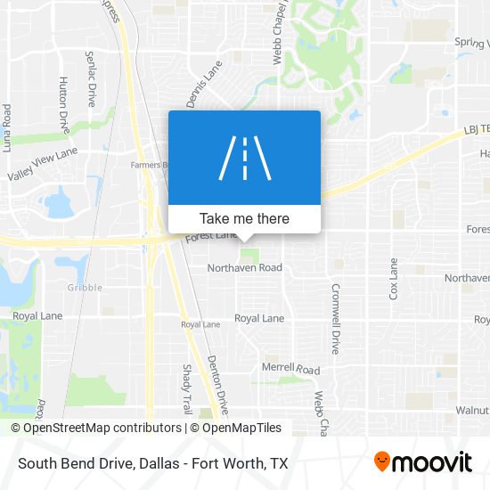 South Bend Drive map