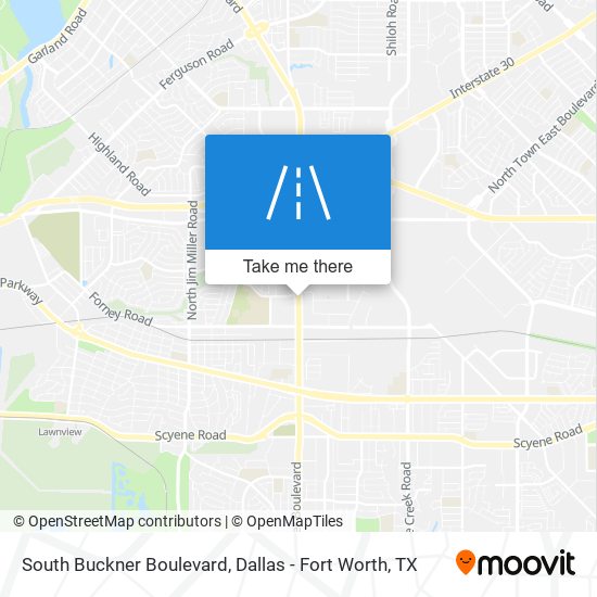 Mapa de South Buckner Boulevard