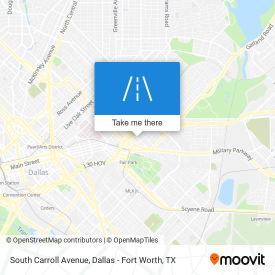 Mapa de South Carroll Avenue
