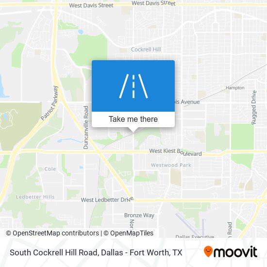 South Cockrell Hill Road map