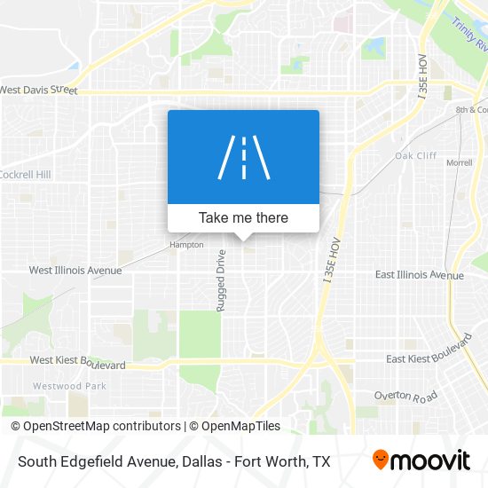 Mapa de South Edgefield Avenue