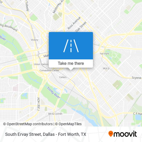 South Ervay Street map
