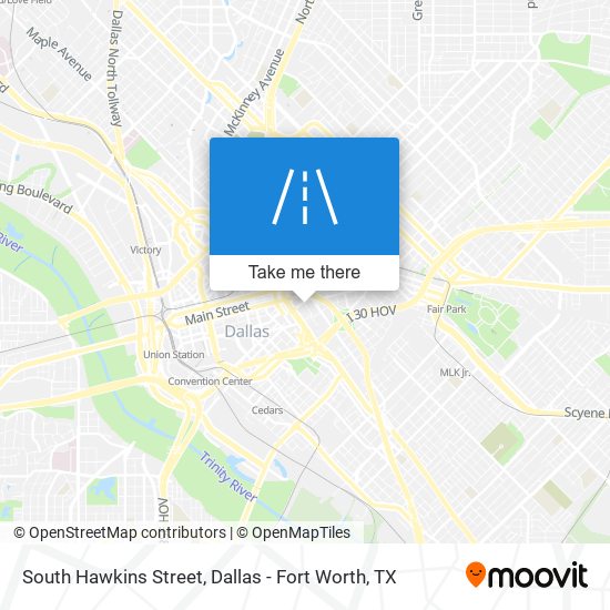 Mapa de South Hawkins Street