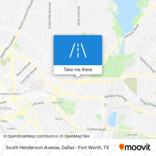 Mapa de South Henderson Avenue