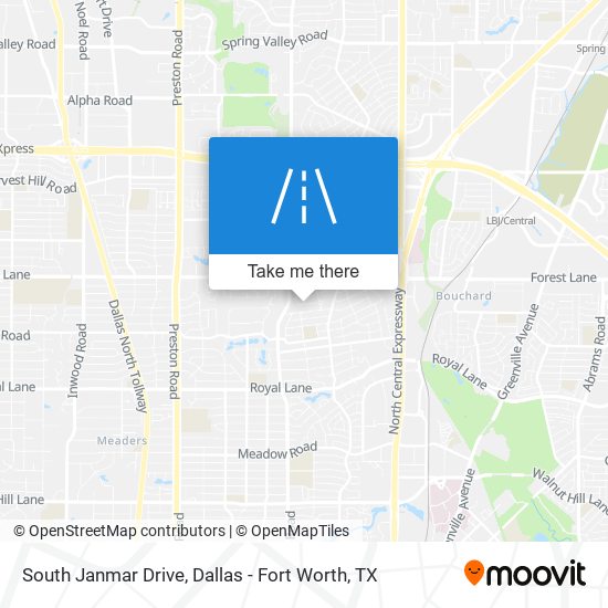 South Janmar Drive map