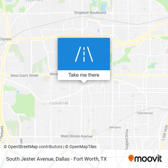South Jester Avenue map