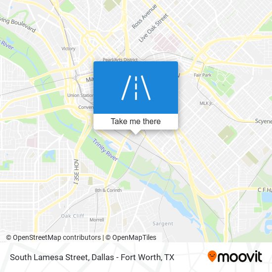 Mapa de South Lamesa Street