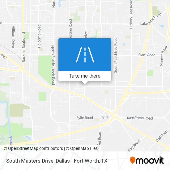 South Masters Drive map