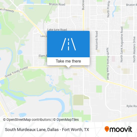 South Murdeaux Lane map