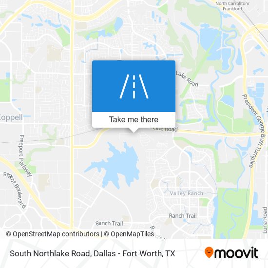 South Northlake Road map
