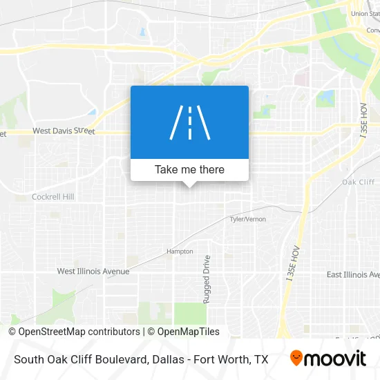 South Oak Cliff Boulevard map