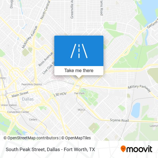 South Peak Street map