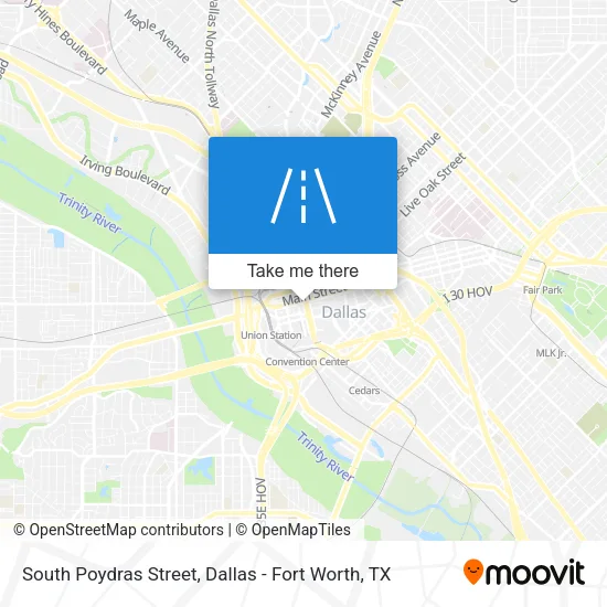 South Poydras Street map