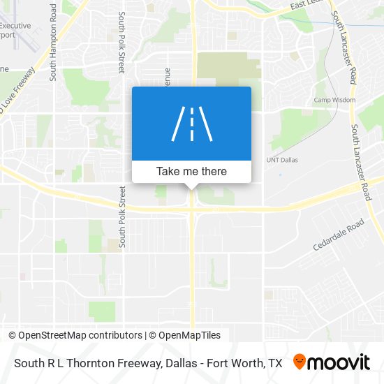 South R L Thornton Freeway map