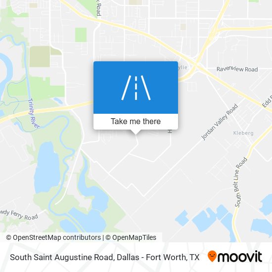 South Saint Augustine Road map
