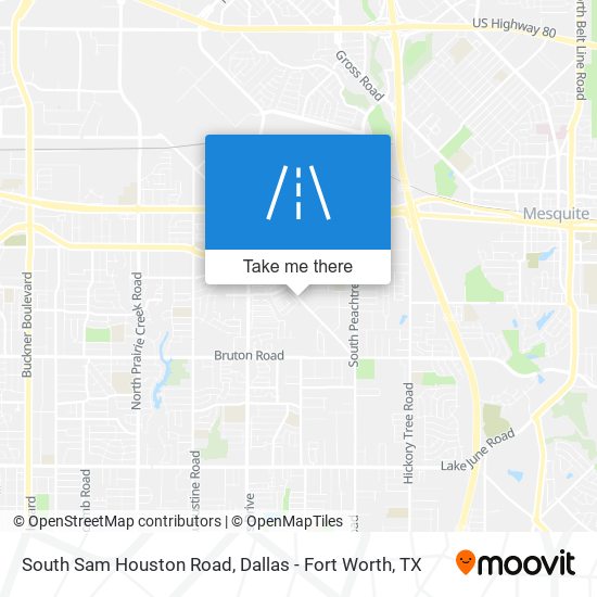 Mapa de South Sam Houston Road