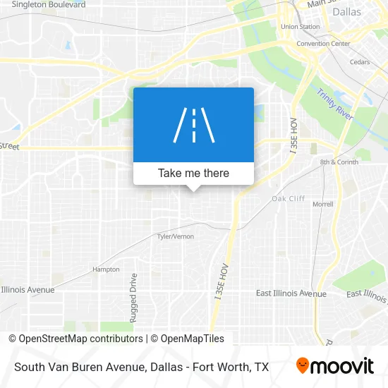 South Van Buren Avenue map
