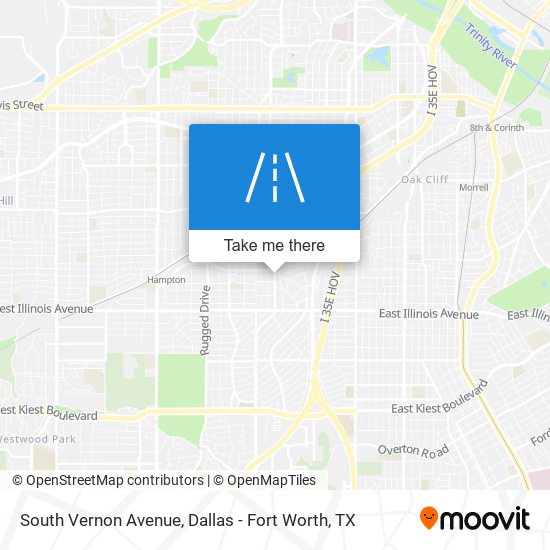 South Vernon Avenue map