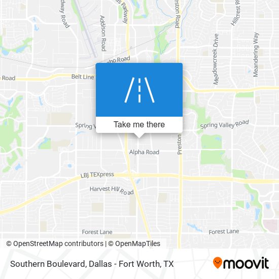 Southern Boulevard map