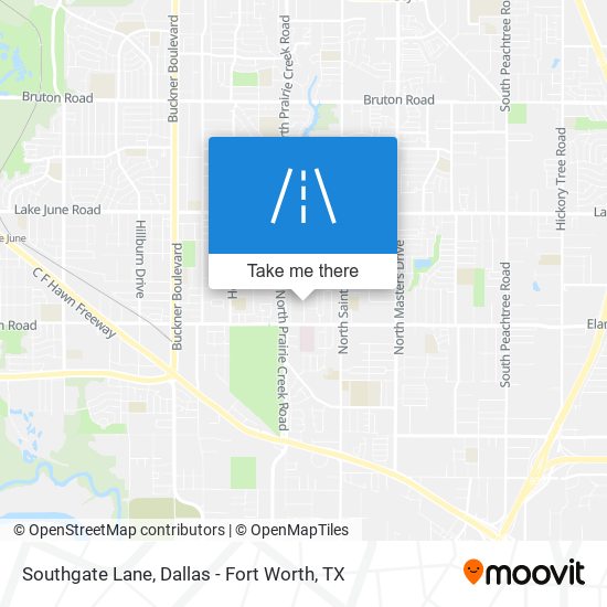 Southgate Lane map