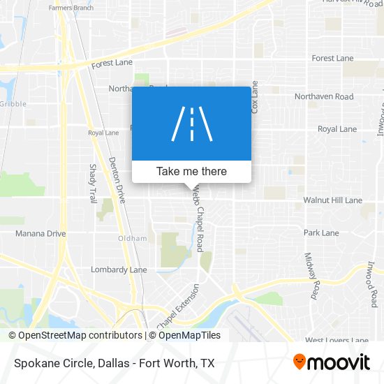 Spokane Circle map