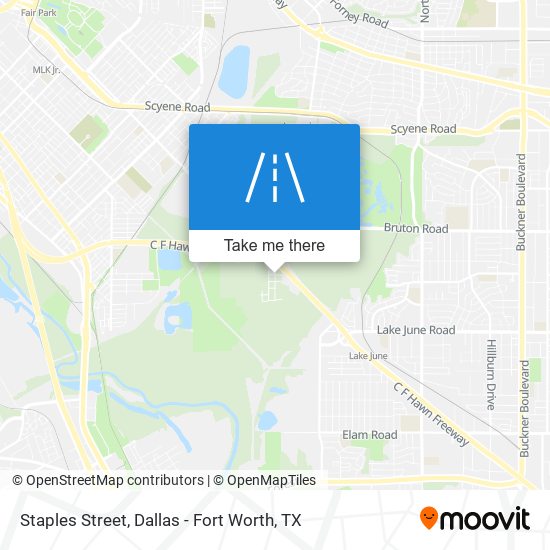 Staples Street map