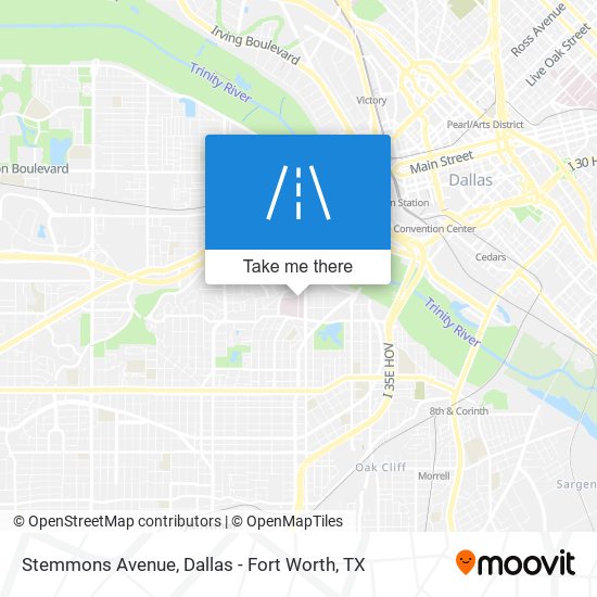 Stemmons Avenue map