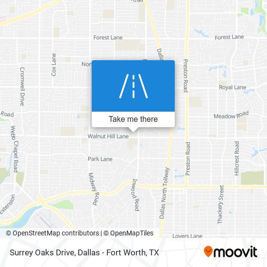 Surrey Oaks Drive map