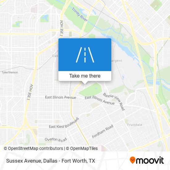 Sussex Avenue map