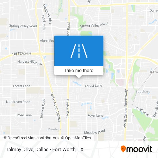 Talmay Drive map