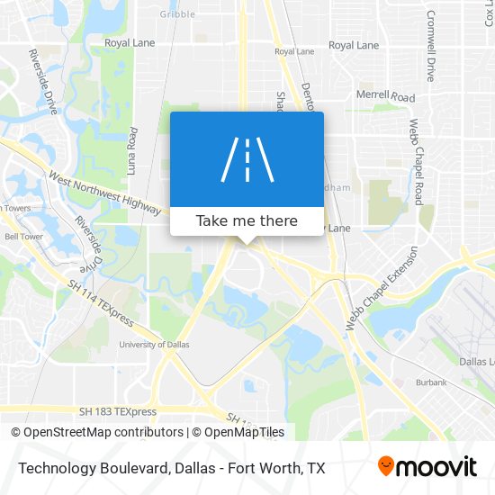 Technology Boulevard map