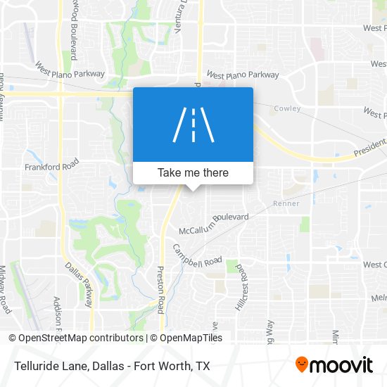 Telluride Lane map