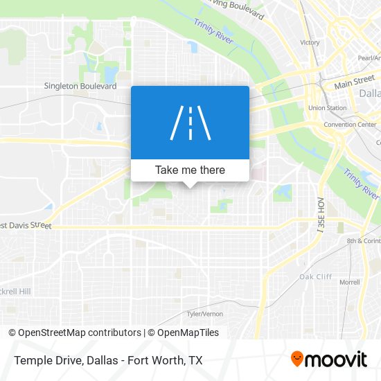 Temple Drive map