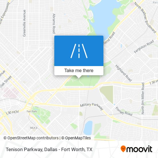 Tenison Parkway map